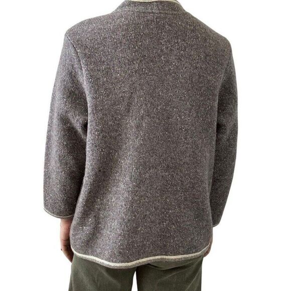 Vintage Womens Stapf Sportswear Tyrol Austrian Boiled Wool Ski Cardigan Sz M - Picture 5 of 8